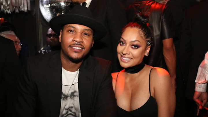 Carmelo Anthony and his ex-wife La La.