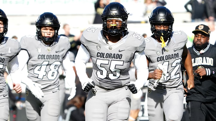 Colorado Buffaloes defensive lineman Leonard Payne Jr. (55) before the game against the Arizona Wildcats