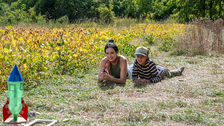 Krysten Ritter as Lucy and Zariella Langford as Charlie - Orphan Black: Echoes _ Season 1, Episode 1 - Photo Credit: Sophie Giraud/AMC