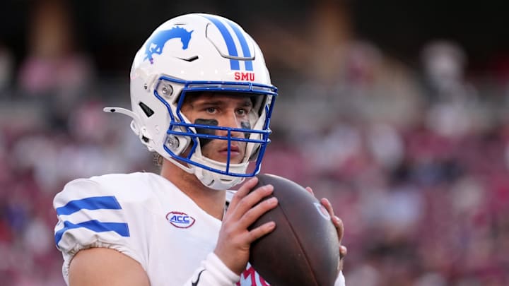 SMU quarterback Preston Stone committed to Northwestern on Saturday.