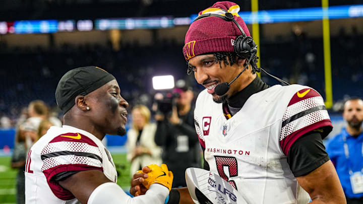 Jayden Daniels and Mike Sainristil