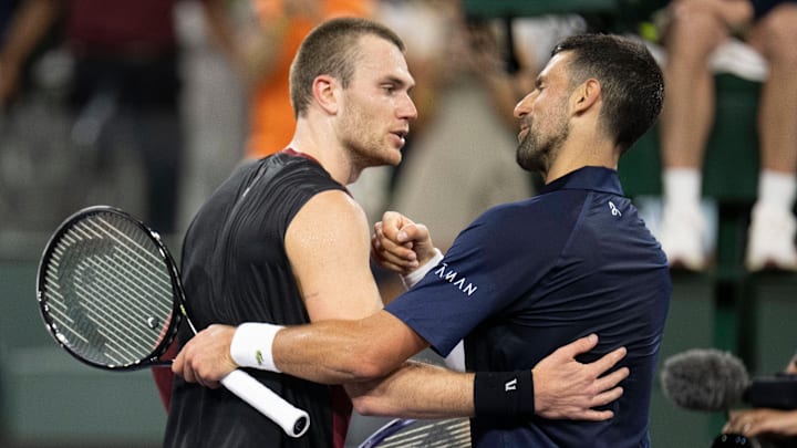 Jack Draper defeated Novak Djokovic at Indian Wells.