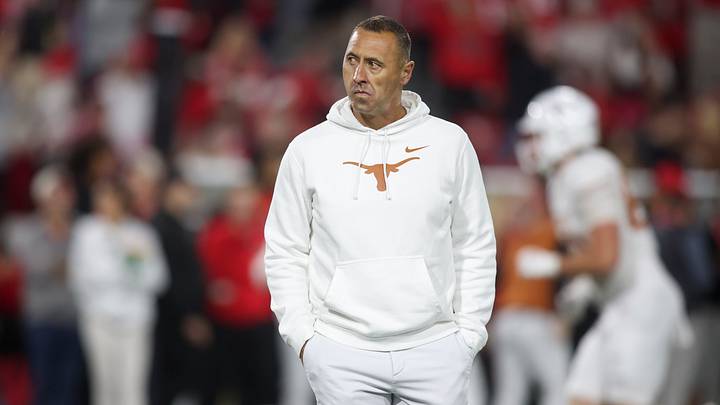 Texas Longhorns head coach Steve Sarkisian looks on prior to a game against the Georgia Bulldogs Texas Longhorns head coach Steve Sarkisian looks on prior to a game against the Georgia Bulldogs
