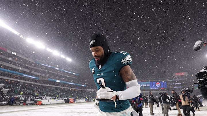 Darius Slay after the Eagles' 28–22 win over the Rams on Jan. 19, 2025.