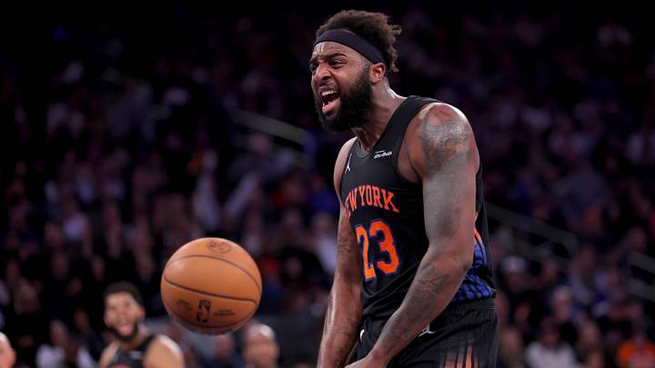 Knicks center Mitchell Robinson could miss the NBA Finals after breaking his finger this week.