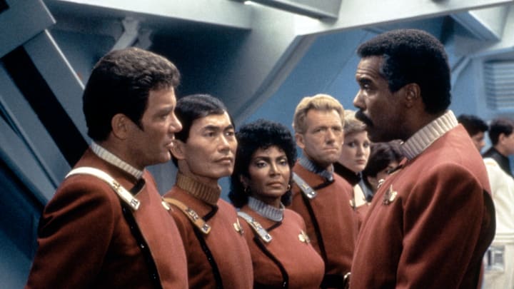 On the set of Star Trek III: The Search for Spock