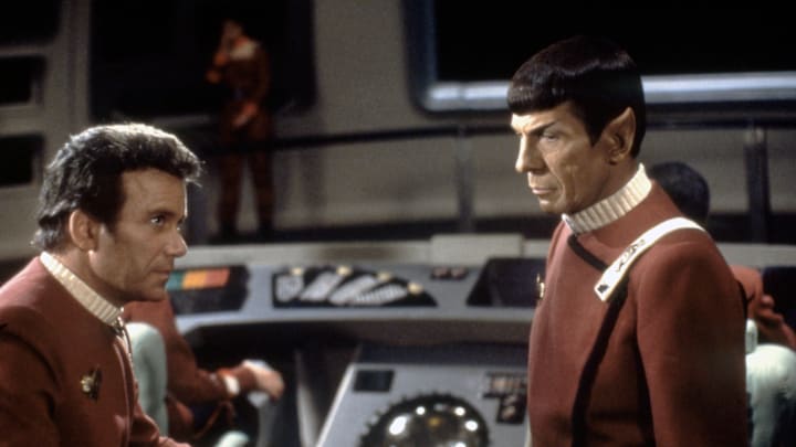 On the set of Star Trek: The Wrath of Khan