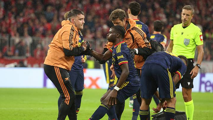 Saka suffered a muscular blow