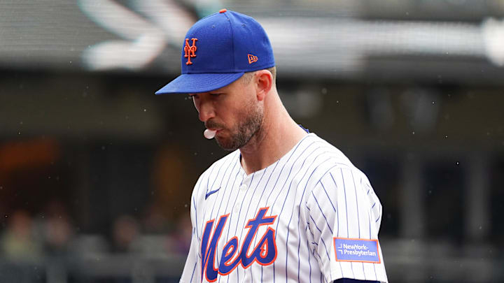 May 28, 2025; New York, New York, USA; New York Mets pitcher Griffin Canning (46) reacts during the first inning against the Chicago White Sox at Citi Field. Mandatory Credit: Lucas Boland-Imagn Images May 28, 2025; New York, New York, USA; New York Mets pitcher Griffin Canning (46) reacts during the first inning against the Chicago White Sox at Citi Field. Mandatory Credit: Lucas Boland-Imagn Images