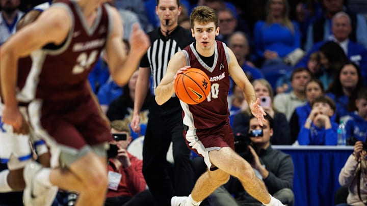 The Bellarmine Knights and guard Grant Whitaker are underdogs on Friday.