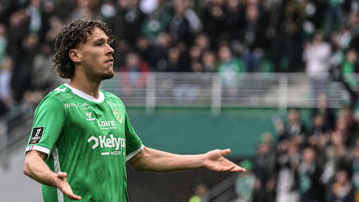 Lucas Stassin, attaquant de l'ASSE Lucas Stassin, attaquant de l'ASSE