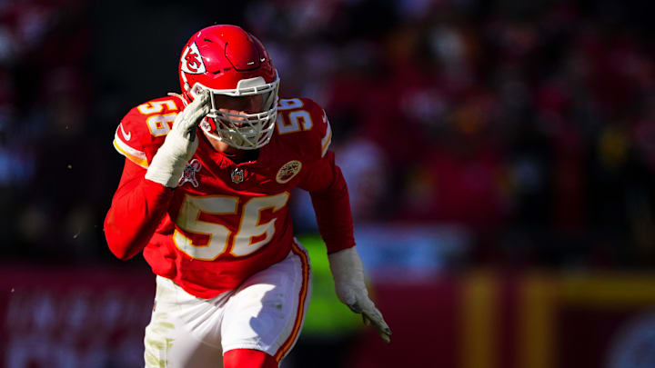 Kansas City Chiefs defensive lineman George Karlaftis.