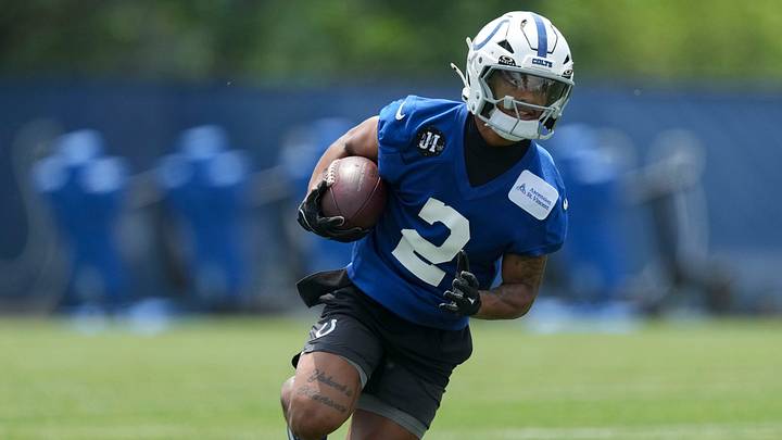 Indianapolis Colts wide receiver Josh Downs (2) runs during the team’s veteran minicamp Tuesday, June 9, 2026, at the Indiana Farm Bureau Football Center in Indianapolis. Indianapolis Colts wide receiver Josh Downs (2) runs during the team’s veteran minicamp Tuesday, June 9, 2026, at the Indiana Farm Bureau Football Center in Indianapolis.