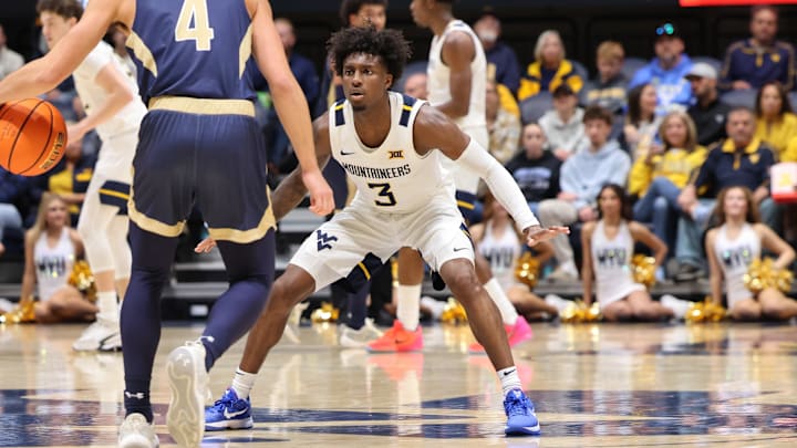 West Virginia University guard Honor Huff