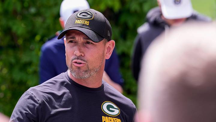 Green Bay Packers head coach Matt LaFleur speaks to the media before practice on Wednesday, May 26, 2026, at the Don Hutson Center in Ashwaubenon, Wis. 
Tork Mason/USA TODAY NETWORK-Wisconsin