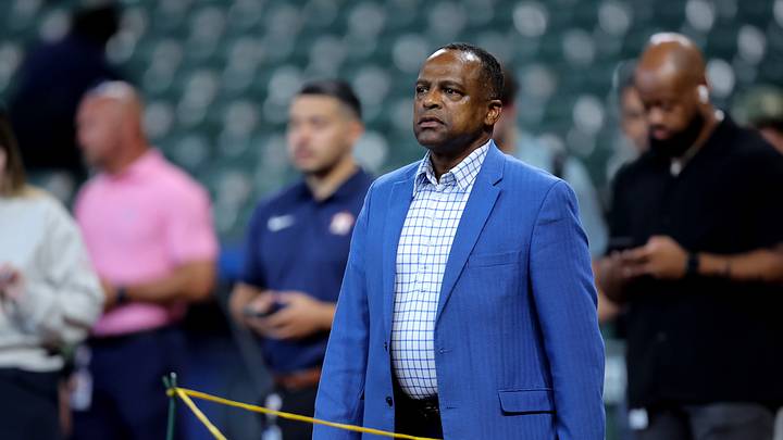 Aug 15, 2026; Houston, Texas, USA; Houston Astros general manager Dana Brown prior to the game against the Seattle Mariners at Daikin Park. Mandatory Credit: Erik Williams-Imagn Images Aug 15, 2026; Houston, Texas, USA; Houston Astros general manager Dana Brown prior to the game against the Seattle Mariners at Daikin Park. Mandatory Credit: Erik Williams-Imagn Images