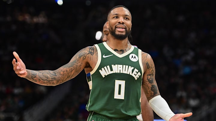 Milwaukee Bucks guard Damian Lillard.