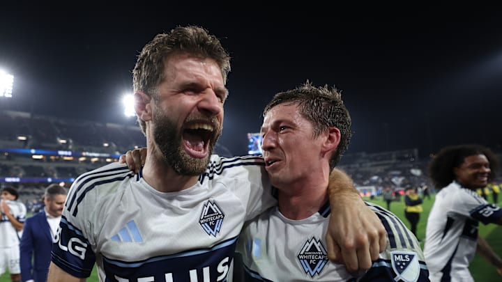 Thomas Müller (left) and Ryan Gauld (right) will lead Vancouver Whitecaps FC into their first MLS Cup final against Inter Miami. Thomas Müller (left) and Ryan Gauld (right) will lead Vancouver Whitecaps FC into their first MLS Cup final against Inter Miami.