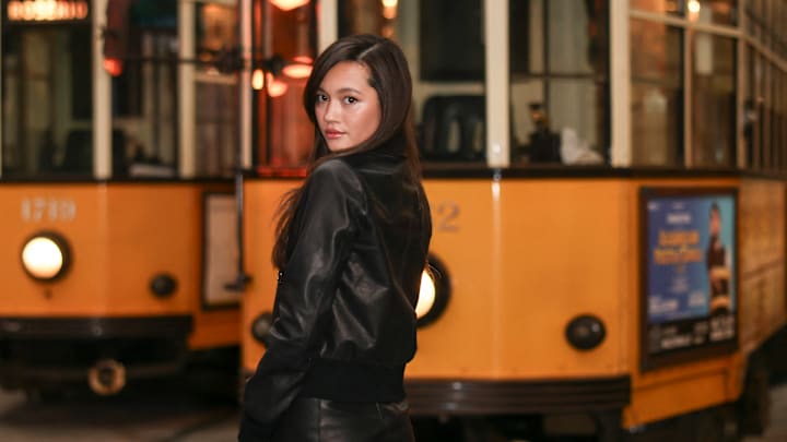 Lily Chee attends Tod's fashion show during Milan Fashion Week