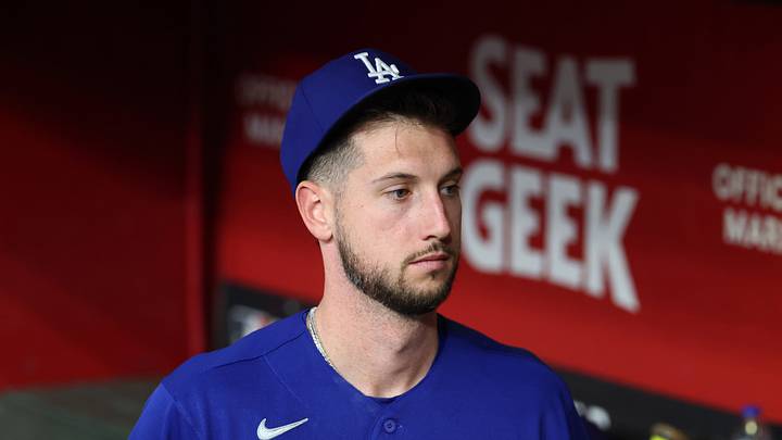 Jun 1, 2026; Phoenix, Arizona, USA; Los Angeles Dodgers outfielder Kyle Tucker against the Arizona Diamondbacks at Chase Field. Mandatory Credit: Mark J. Rebilas-Imagn Images Jun 1, 2026; Phoenix, Arizona, USA; Los Angeles Dodgers outfielder Kyle Tucker against the Arizona Diamondbacks at Chase Field. Mandatory Credit: Mark J. Rebilas-Imagn Images