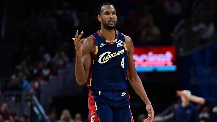 Cleveland Cavaliers center Evan Mobley reacts after a three point basket during the second half against the Boston Celtics Cleveland Cavaliers center Evan Mobley reacts after a three point basket during the second half against the Boston Celtics