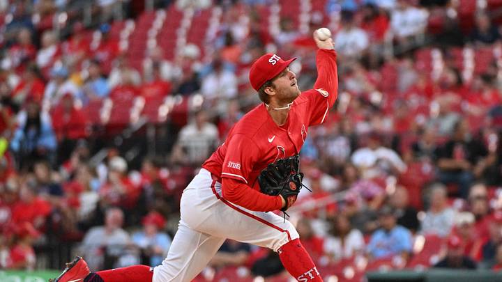 Aug 28, 2026; St. Louis, Missouri, USA; St. Louis Cardinals pitcher Quinn Mathews (60) delivers against the Pittsburgh Pirates during the first inning at Busch Stadium. Mandatory Credit: Jeff Le-Imagn Images Aug 28, 2026; St. Louis, Missouri, USA; St. Louis Cardinals pitcher Quinn Mathews (60) delivers against the Pittsburgh Pirates during the first inning at Busch Stadium. Mandatory Credit: Jeff Le-Imagn Images