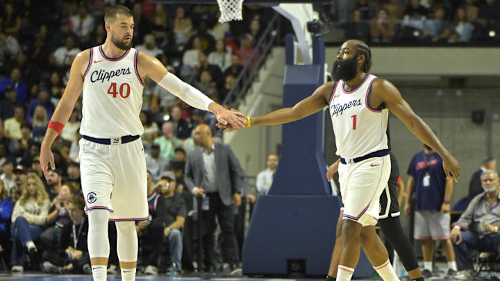 Ivica Zubac, James Harden, LA Clippers
