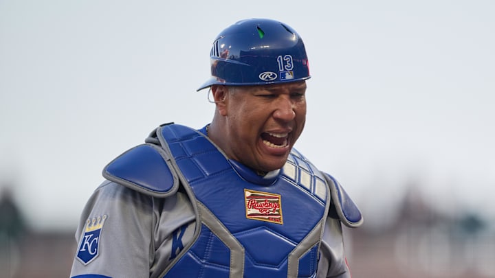 Kansas City Royals catcher Salvador Perez Kansas City Royals catcher Salvador Perez