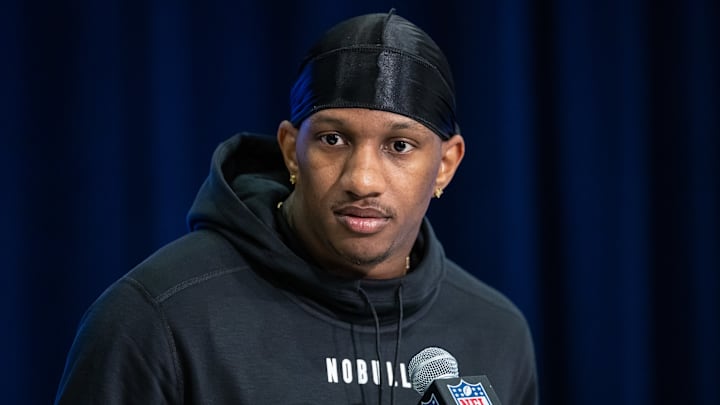 Michael Penix at the NFL Combine