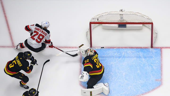 New Jersey Devils v Vancouver Canucks New Jersey Devils v Vancouver Canucks