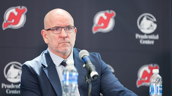 NHL: MAY 28 New Jersey Devils New head coach Sheldon Keefe