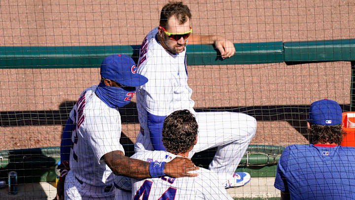 Milwaukee Brewers v Chicago Cubs Milwaukee Brewers v Chicago Cubs