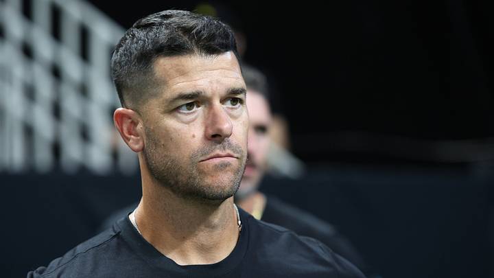 Carolina Panthers head coach Dave Canales looks on after the game against the Atlanta Falcons 