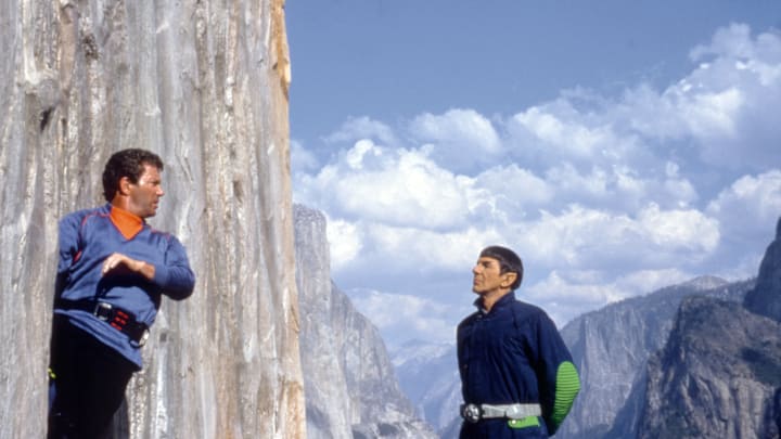On the set of Star Trek V: The Final Frontier
