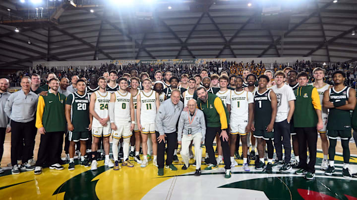 Michigan State men's basketball coach Tom Izzo returned to the Upper Peninsula and Northern Michigan University for the Spartans' exhibition 2024-25 season opener against NMU. Izzo, a 1977 NMU graduate, was also honored with his jersey No. 10 retired during the game.