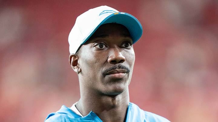 August 23, 2025; Santa Clara, California, USA; Los Angeles Chargers cornerback Cam Hart (20) after the game against the San Francisco 49ers at Levi's Stadium. Mandatory Credit: Kyle Terada-Imagn Images