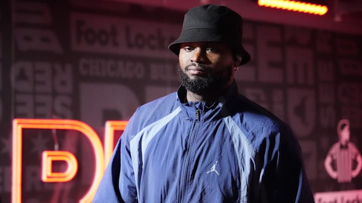 Jan 14, 2025; Chicago, Illinois, USA; New Orleans Pelicans forward Zion Williamson (1) arrives before a game against the Chicago Bulls at United Center. Mandatory Credit: David Banks-Imagn Images