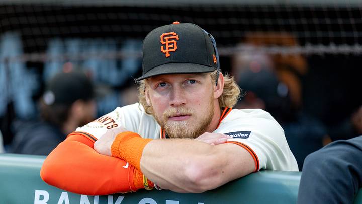 San Francisco, California, USA;  San Francisco Giants center fielder Jonah Cox (53) before the game against the Cincinnati Reds at Oracle Park.  Mandatory Credit: Bob Kupbens-Imagn Images