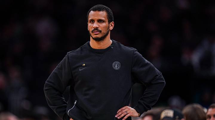Apr 28, 2026; Boston, Massachusetts, USA; Boston Celtics head coach Joe Mazzulla watches from the sideline as they take on the Philadelphia 76ers during game five of the first round of the 2026 NBA Playoffs at TD Garden. Mandatory Credit: David Butler II-Imagn Images Apr 28, 2026; Boston, Massachusetts, USA; Boston Celtics head coach Joe Mazzulla watches from the sideline as they take on the Philadelphia 76ers during game five of the first round of the 2026 NBA Playoffs at TD Garden. Mandatory Credit: David Butler II-Imagn Images