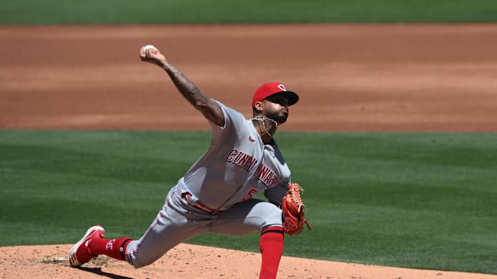 Apr 20, 2022; San Diego, California, USA; Cincinnati Reds starting pitcher Vladimir Gutierrez (53) Apr 20, 2022; San Diego, California, USA; Cincinnati Reds starting pitcher Vladimir Gutierrez (53)