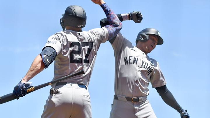 Juan Soto y Giancarlo Stanton conforman la parte media del lineup de los Yankees 