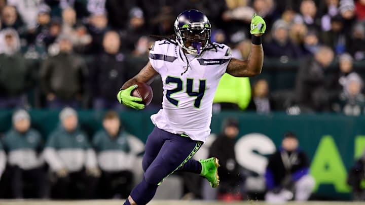 Marshawn Lynch of the Seattle Seahawks