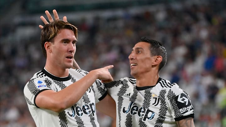 Dusan Vlahovic et Angel Di Maria Dusan Vlahovic et Angel Di Maria