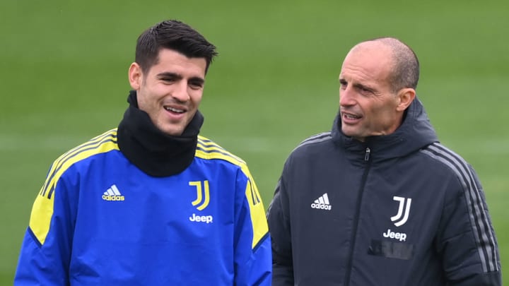 Morata e Allegri