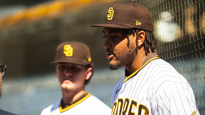 James Wood after being drafted by San Diego
