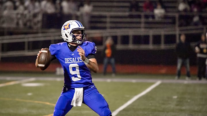 Columbus DeSales' RJ Day with plenty of time in the pocket.