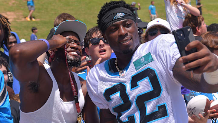 The Carolina Panthers and the New York Jets held a joint training camp practice at Wofford in