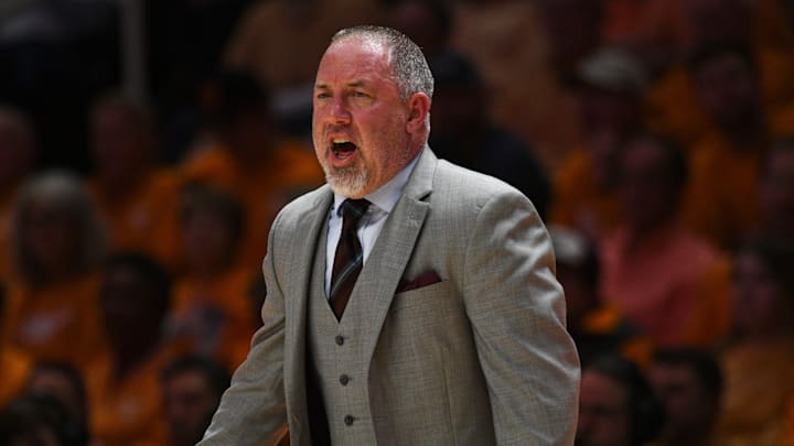 Texas A&M head basketball coach Buzz Williams during a NCAA game against Texas A&M at
