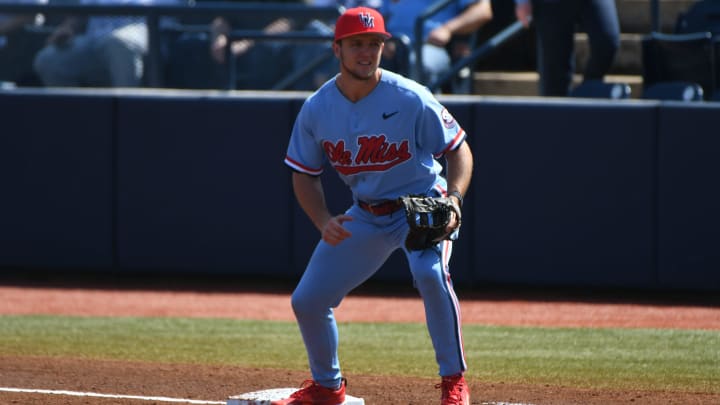Ole Miss first baseman Jackson Ross Ole Miss first baseman Jackson Ross
