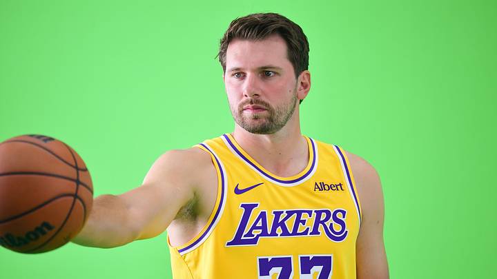 Sep 28, 2026; El Segundo, CA, USA; Los Angeles Lakers player Luka Doncic (77) during media day at UCLA Health Training Center. Mandatory Credit: Gary A. Vasquez-Imagn Images Sep 28, 2026; El Segundo, CA, USA; Los Angeles Lakers player Luka Doncic (77) during media day at UCLA Health Training Center. Mandatory Credit: Gary A. Vasquez-Imagn Images